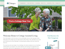 Tablet Screenshot of cottageassistedliving.com